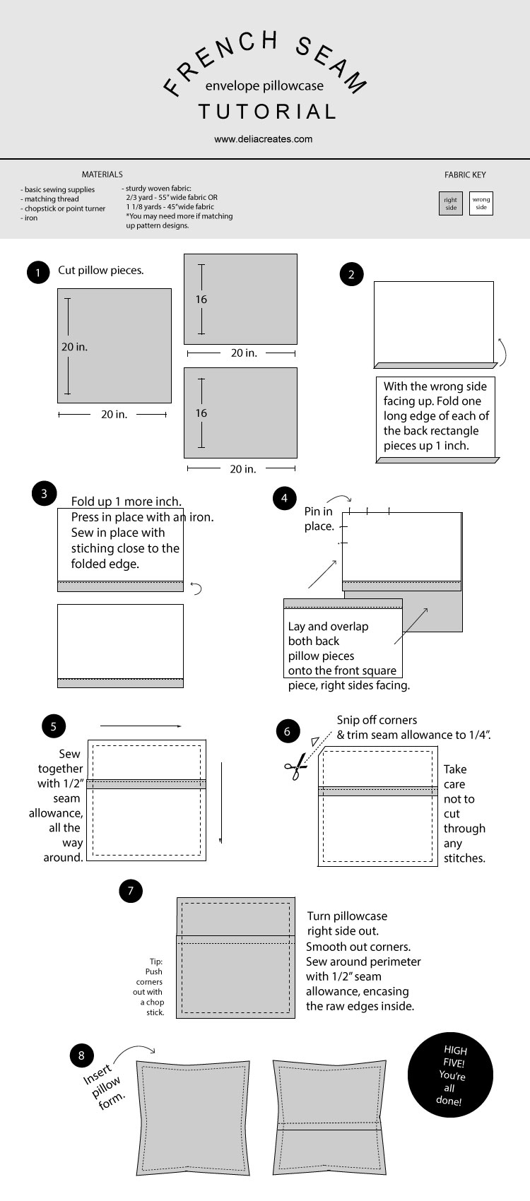 french-seam-envelope-pillowcase-tutorial