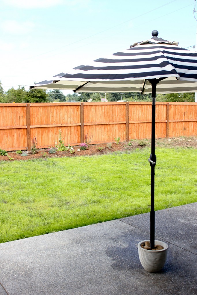 DIY Patio Umbrella Stand Tutorial