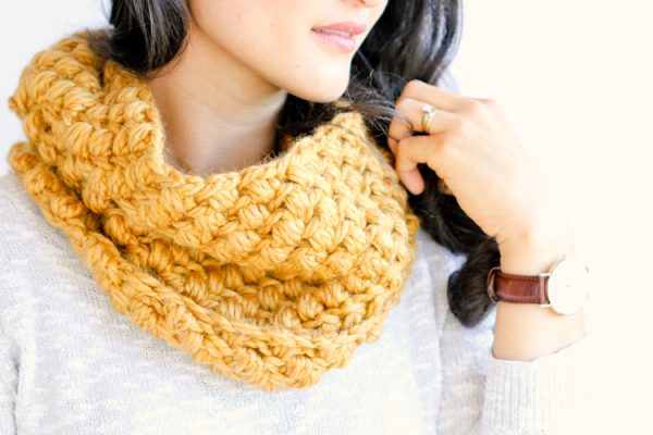 Bean Stitch Cowl – FREE PATTERN