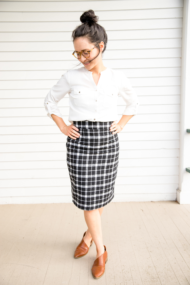 Plaid pencil skirt clearance quilt
