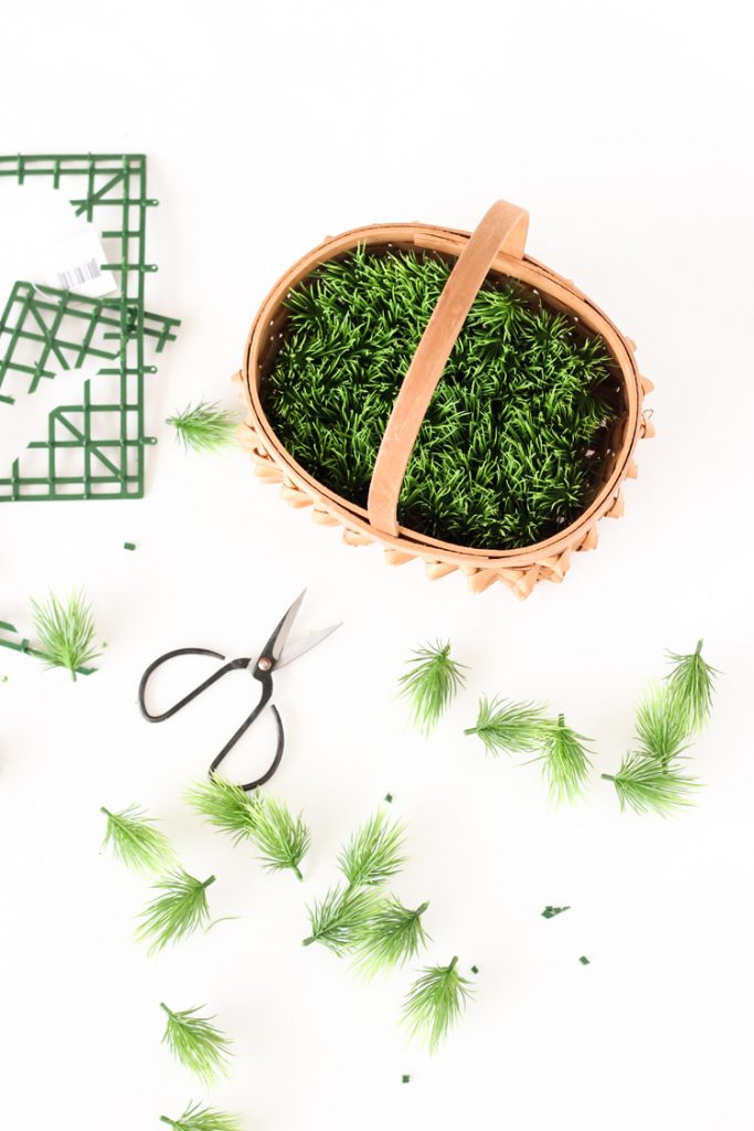 No Mess Easter Basket Grass