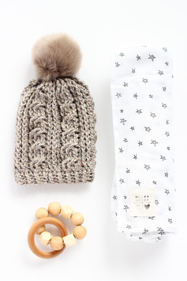 Gauze Swaddle Baby Blanket + DIY Tag TUTORIAL