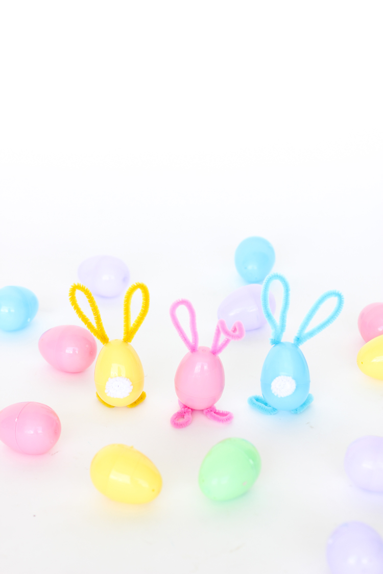 Pipe Cleaner Bunny Easter Eggs