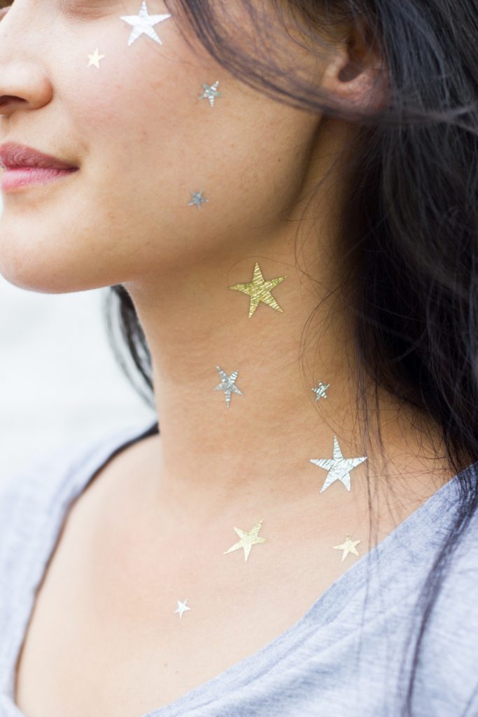 Metallic Temporary Tattoos (+ free cut file)