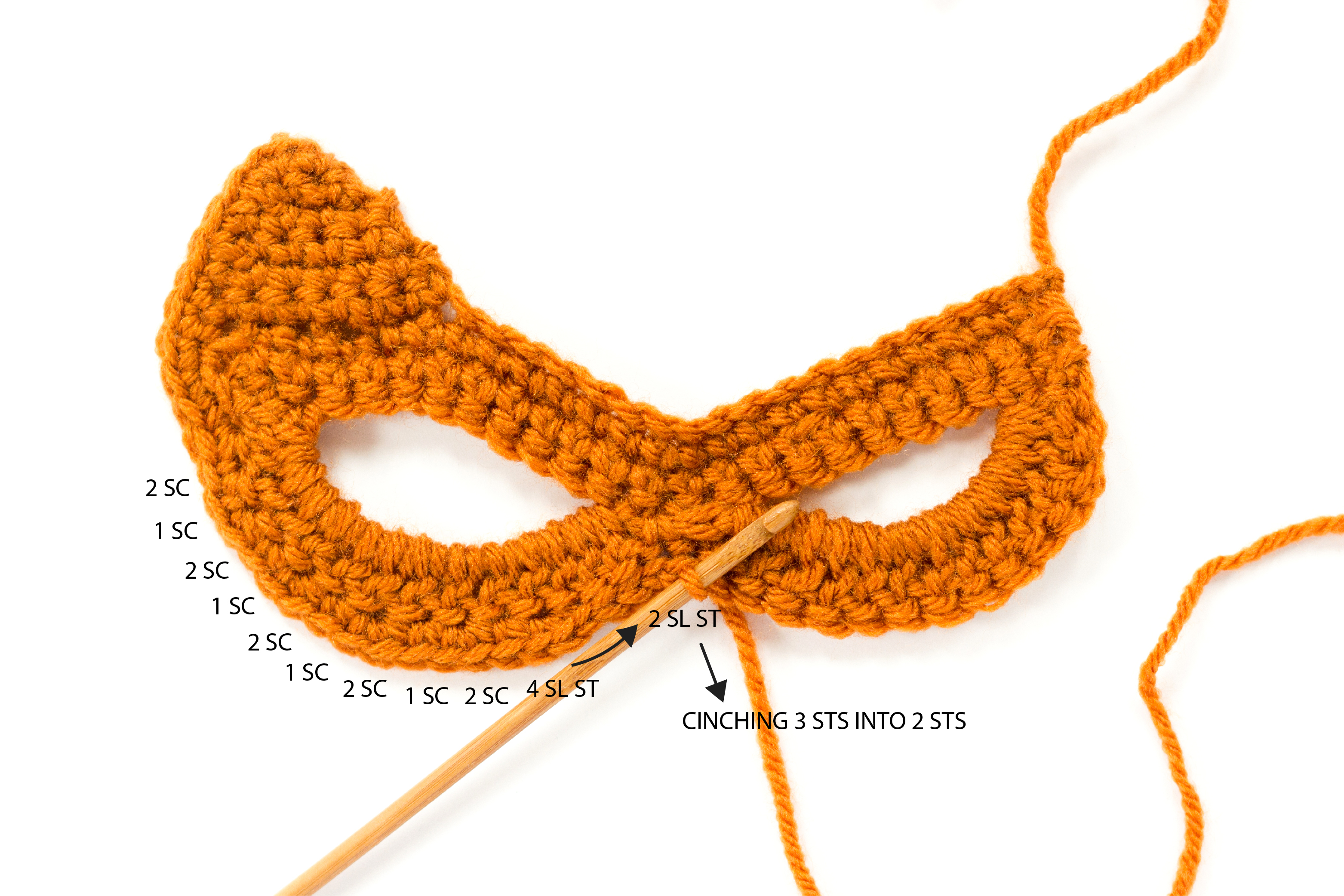 Crocheted Cat Mask: free pattern + tutorial // www.deliacreates.com