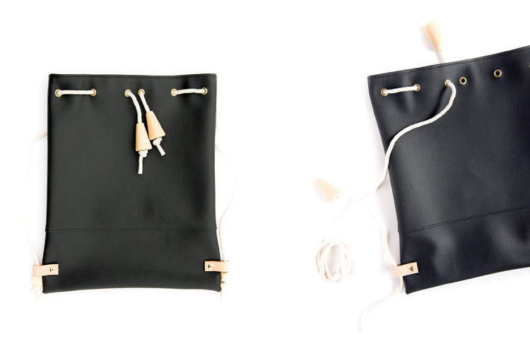 Faux Leather Drawstring Backpack TUTORIAL - great for beginners! // www.deliacreates.com