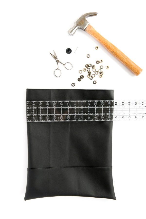 Pouch Eyelets Drawstring Faux Leather Drawstring Backpack TUTORIAL