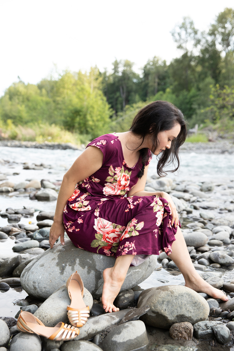 Maxi Length Catalina Sundress in THE Softest Knit Fabric // www.deliacreates.com