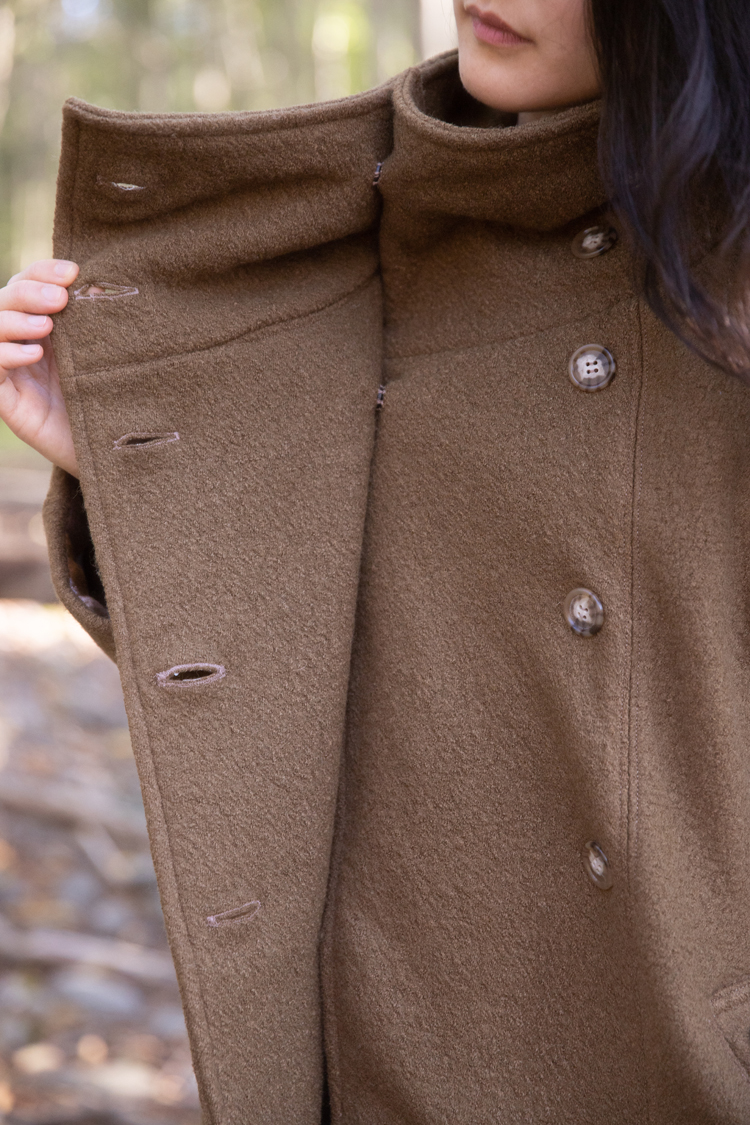  Fall Sewing: Yuzu Wool Coat and Linden Sweatshirt // deliacreates.com
