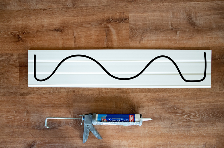DIY Bathroom Makeover on a Budget, Part Two - Moulding, Baseboards and Bead Board // www.deliacreates.com