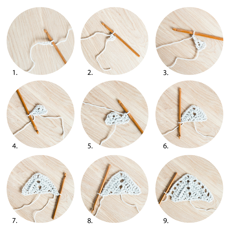 Free Mother's Day Crochet Shawl Pattern // www.deliacreates.com // Tutorial photos, step by step