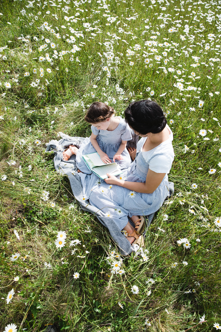 Mommy and Me Dresses in Daisy Fields // www.deliacreates.com // Jessica Dress + Geranium Dress sewing pattern reviews