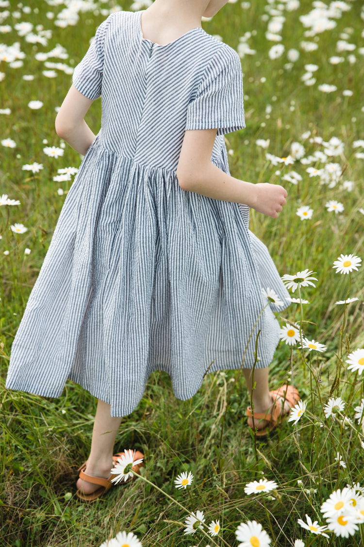 Mommy and Me Dresses in Daisy Fields // www.deliacreates.com // Jessica Dress + Geranium Dress sewing pattern reviews