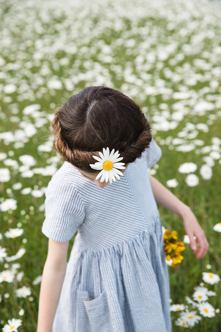 Mommy and Me Dresses in Daisy Fields // www.deliacreates.com // Jessica Dress + Geranium Dress sewing pattern reviews