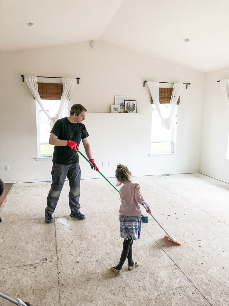 How We Installed LifeProof flooring in 75% of our house ourselves// www.deliacreates.com