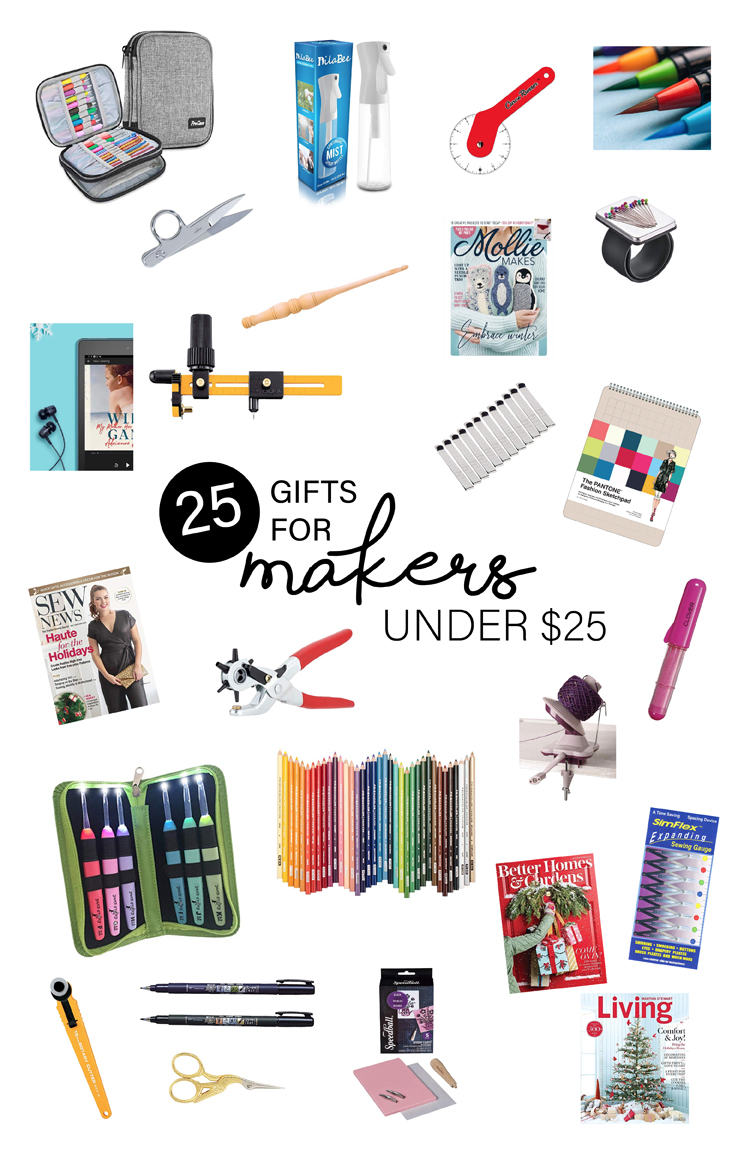 25 Gifts for Makers under $25 // www.deliacreates.com