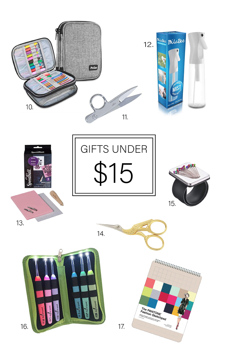 25 Gifts for Makers under $25 - gifts under $15 round up // www.deliacreates.com