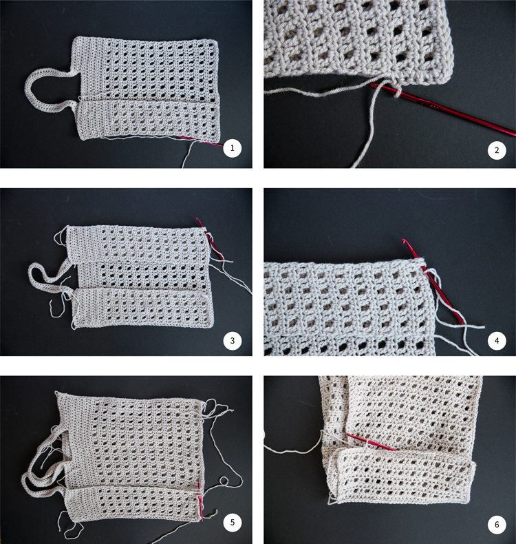 Crochet Mesh Bag - free pattern! // www.deliacreates.com