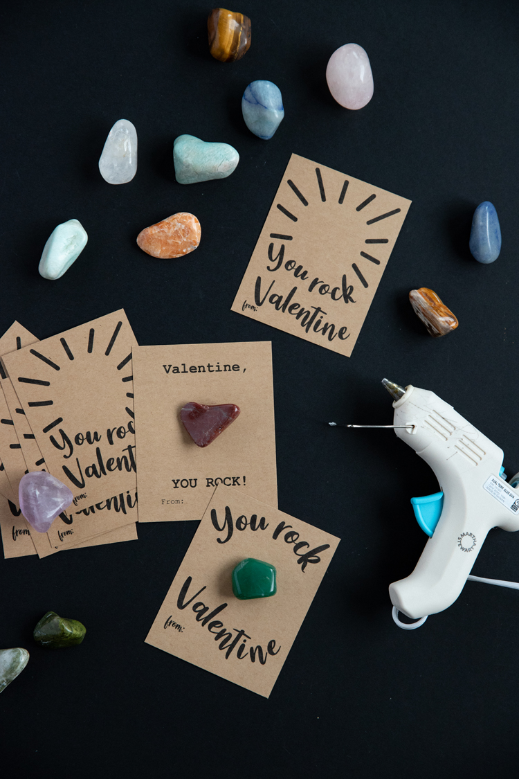 You Rock Valentine - FREE Printable! // www.deliacreates.com