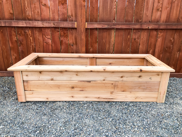 How To Make Cedar Raised Garden Beds // www.deliacreates.com// step by step tutorial with pictures