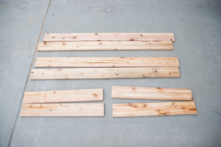 How To Make Cedar Raised Garden Beds // www.deliacreates.com// step by step tutorial with pictures