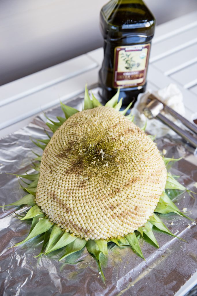 How to Roast a Sunflower Head