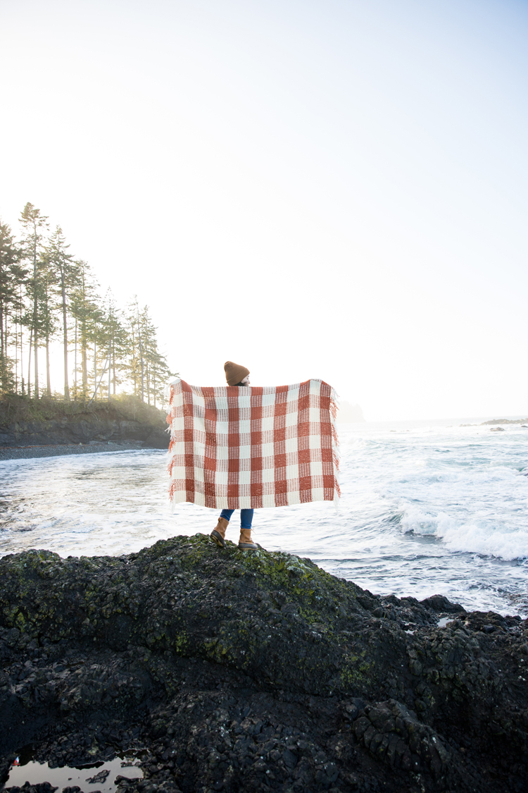 Crochet Gingham Throw Blanket - Free Pattern // www.deliacreates.com