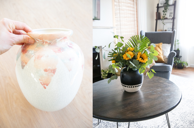 Painted Thrift Store Vases BEFORE & AFTER // www.deliacreates.com