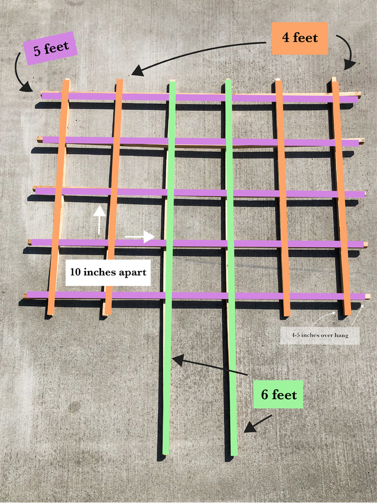 Lattice Garden Trellis Tutorial // www.deliacreates.com