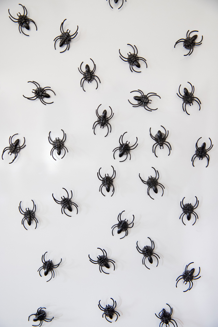 Easy Spider Magnet Craft + Halloween Decor // www.deliacreates.com