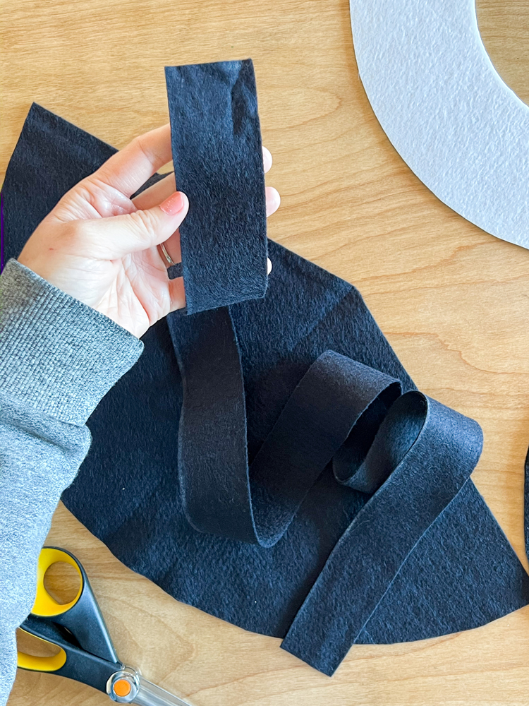 How to you sew thick ribbon onto a witch hat/cone shape? I don't want to  cut the ribbon, and I'm trying to keep it flat/smooth. is it possible? :  r/sewing