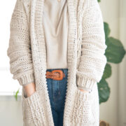 Cabled Cardigan Crochet Pattern
