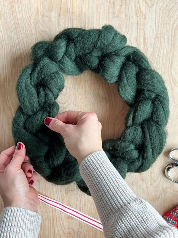 Wool Roving Wreath Tutorial