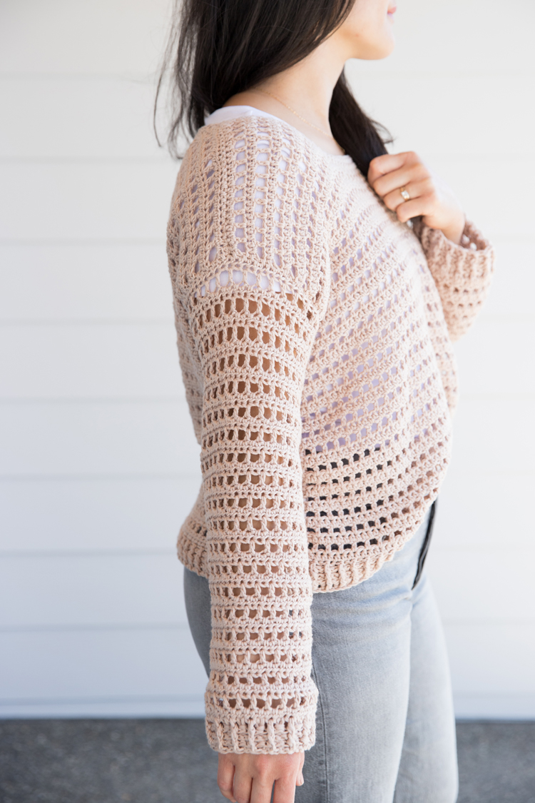 Summer Must Have: White Crochet Sweater - Stylish Petite