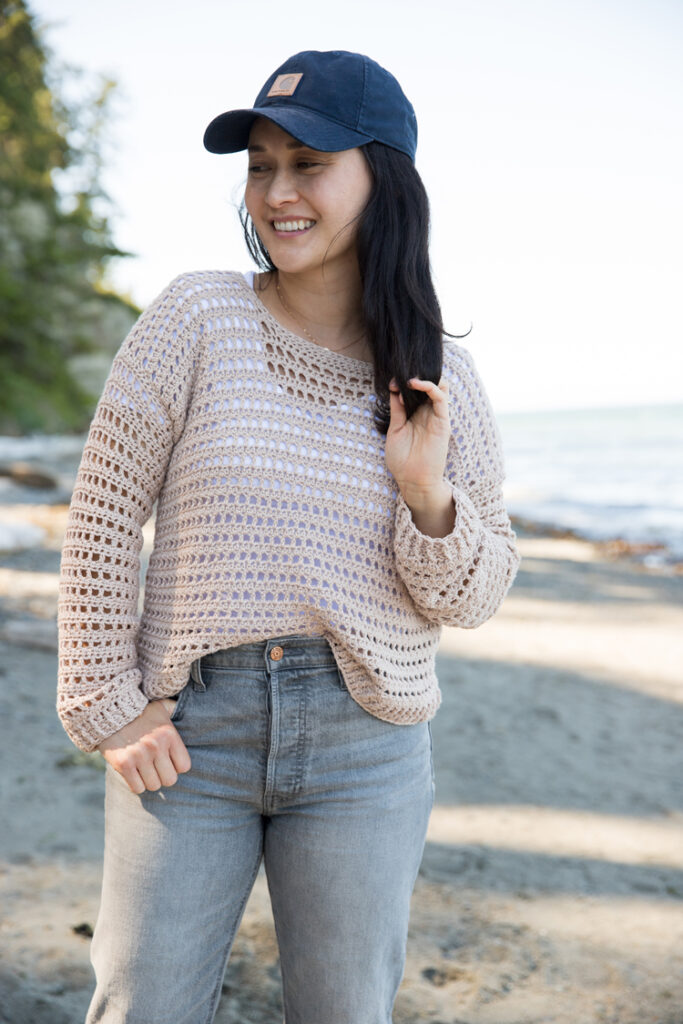 Summer Mesh Sweater – Free Crochet Pattern SIZES XXS-XXL