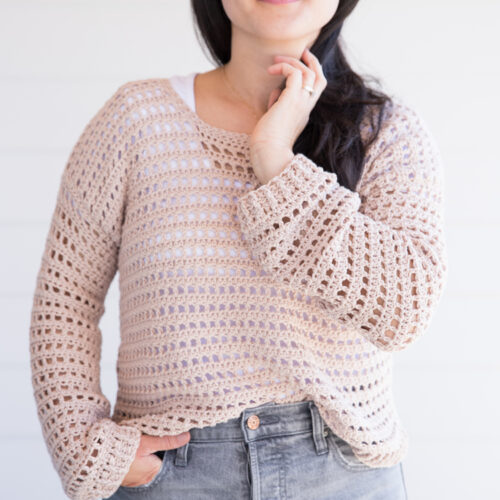 Summer Mesh Sweater Crochet Pattern