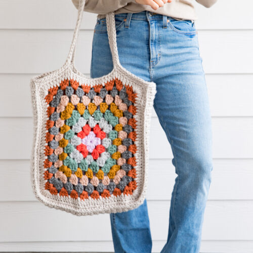 Granny Square Crochet Tote