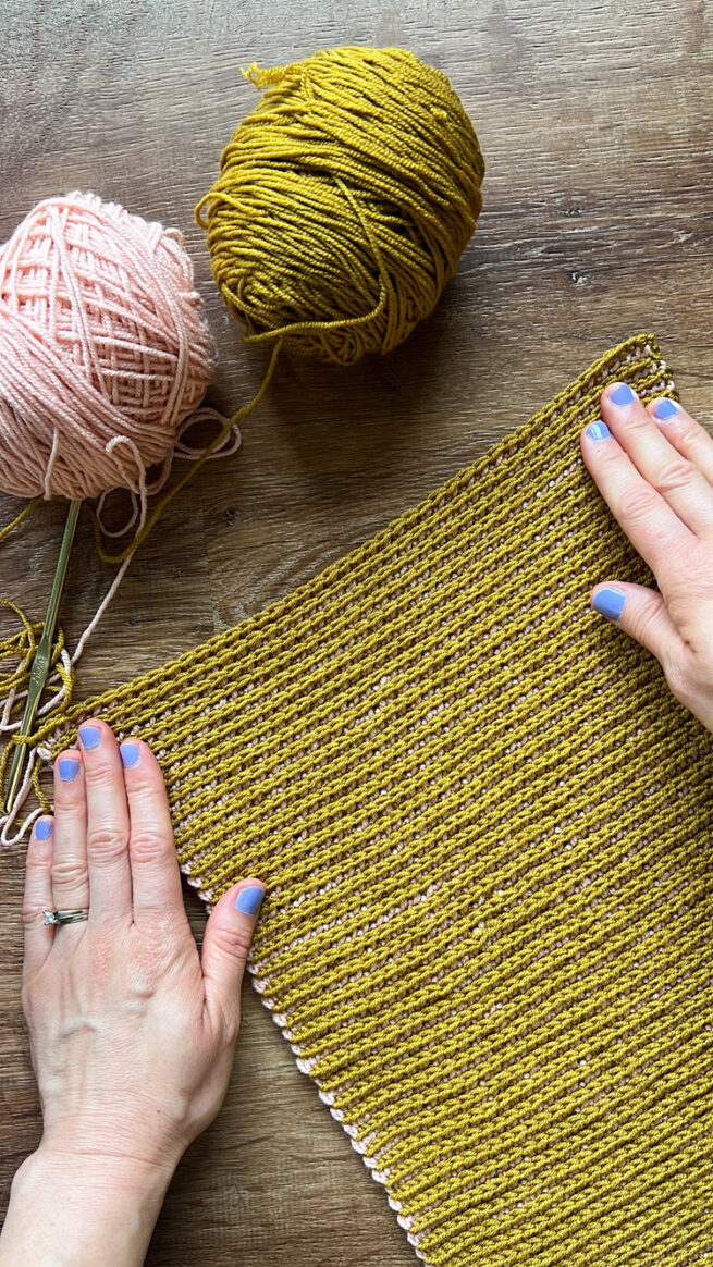 Two Tone Crochet Beanie Free Pattern Tutorial