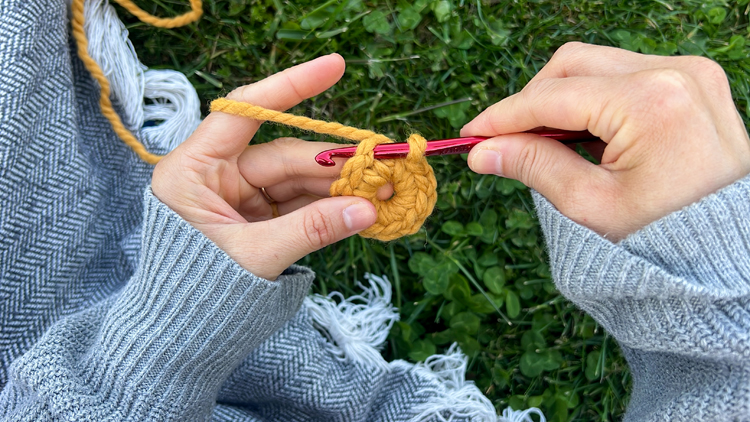 Daisy Chain Crochet Garland Tutorial // www.deliacreates.com