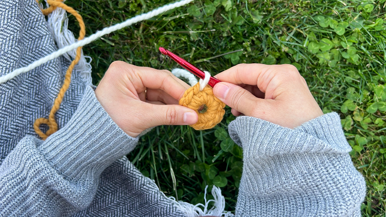 Daisy Chain Crochet Garland Tutorial // www.deliacreates.com