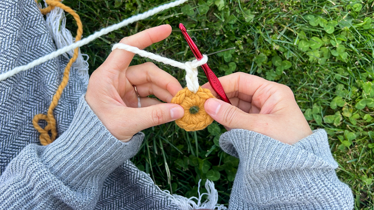 Daisy Chain Crochet Garland Tutorial // www.deliacreates.com