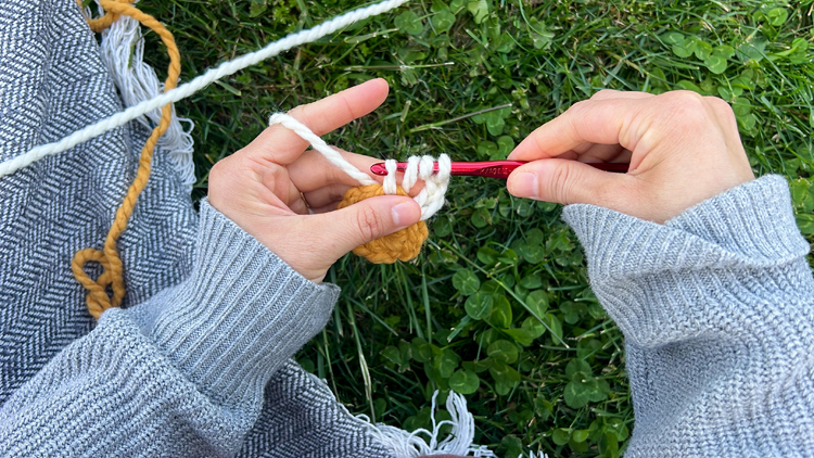 Daisy Chain Crochet Garland Tutorial // www.deliacreates.com