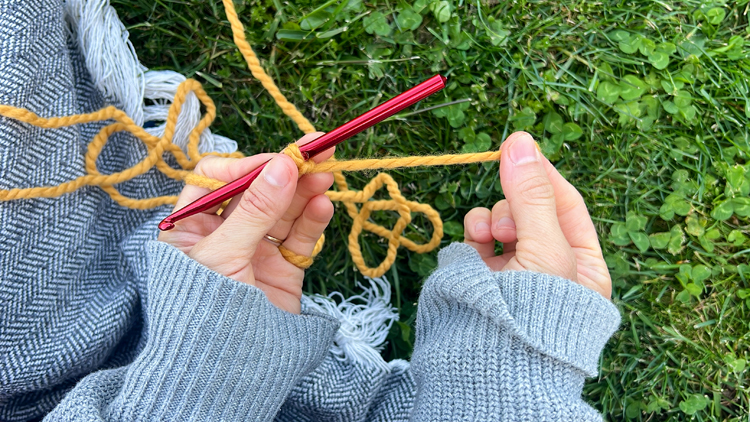 Daisy Chain Crochet Garland Tutorial // www.deliacreates.com