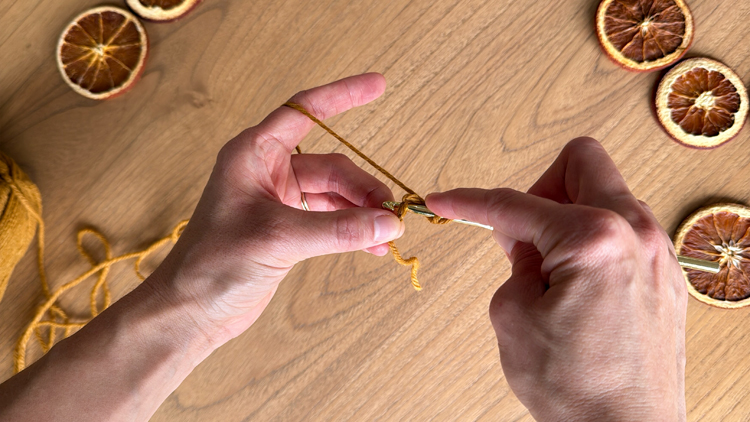 Chains + Puffs Crochet Garland // free pattern and video tutorial at www.deliacreates.com