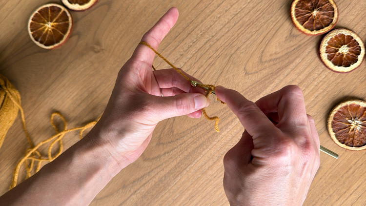 Chains + Puffs Crochet Garland // free pattern and video tutorial at www.deliacreates.com