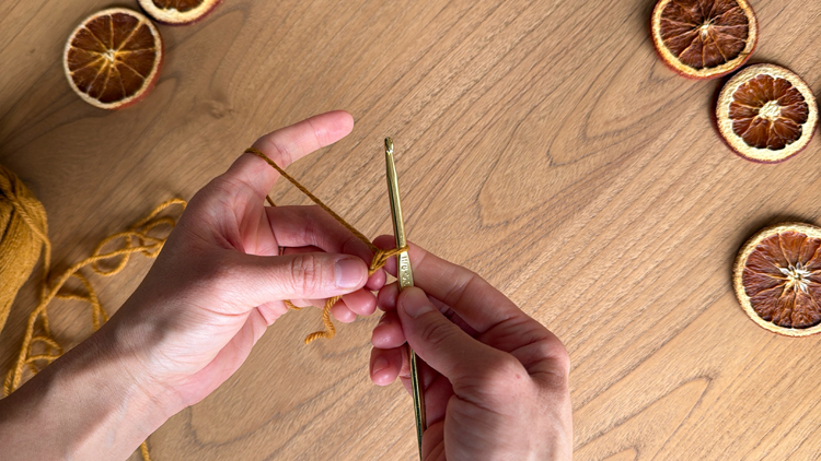 Chains + Puffs Crochet Garland // free pattern and video tutorial at www.deliacreates.com