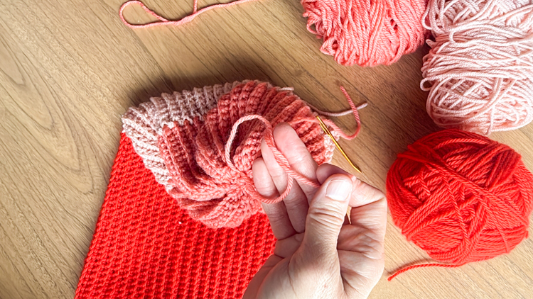 Color Blocked Crochet Beanie // free pattern and video tutorial at www.deliacreates.com