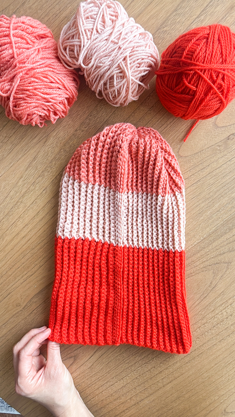 Color Blocked Crochet Beanie // free pattern and video tutorial at www.deliacreates.com