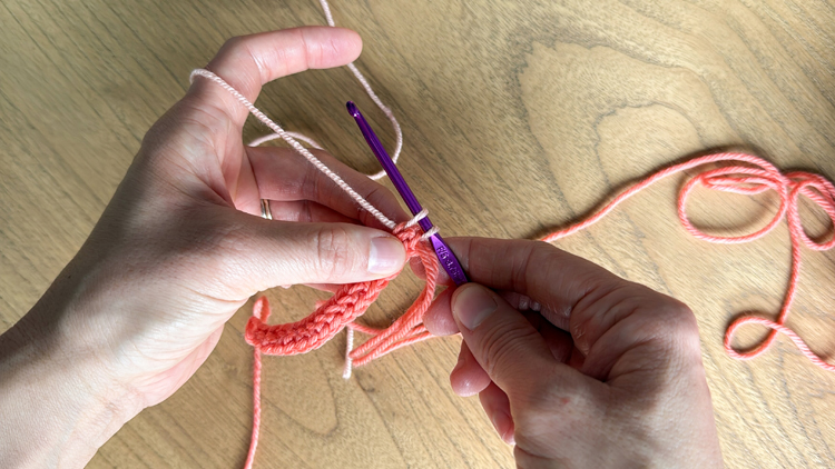 Color Blocked Crochet Beanie // free pattern and video tutorial at www.deliacreates.com