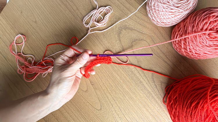 Color Blocked Crochet Beanie // free pattern and video tutorial at www.deliacreates.com